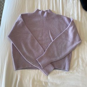 Light purple mock neck sweater